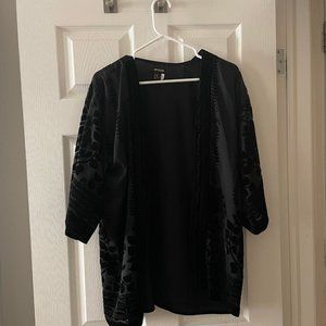 Black Velvet Cardigan / Camisole